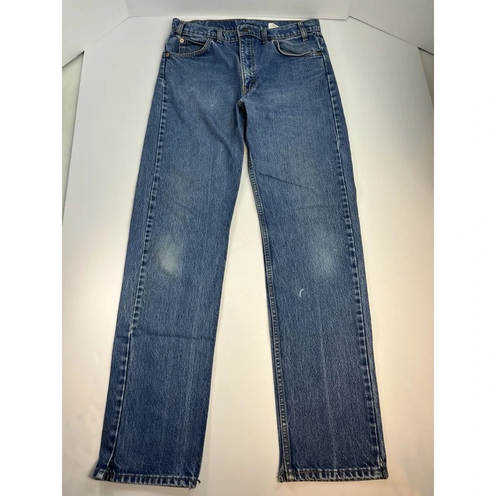 Vintage Levi's 505 Orange Tab Jeans Regular Fit Straight Leg Men's Size 34x34